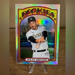 2021 Topps Heritage Chrome Refractor /572‎ Nolan Arenado #313